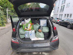 Das vollbeladene Auto auf dem Weg zum Ruhrpott Rodeo 2026